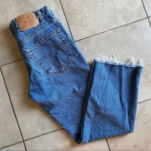 Levis 517 Vintage Jeans Custom cropped Wide Leg 32